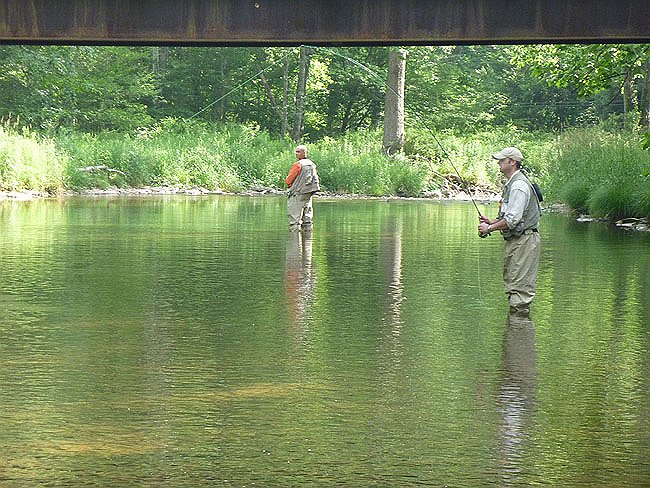 Gary and Dave on Cross Fork.JPG